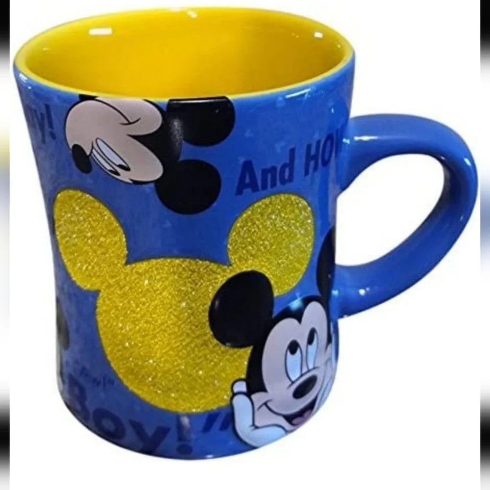 Mickey Mouse Quotes Glass Beaded Ceramic Mug‎ - Disney Parks